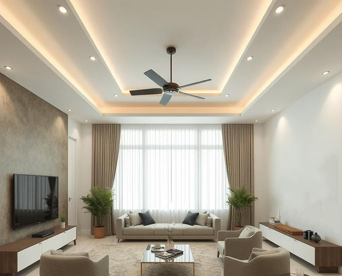 Thi công trần thạch cao đẹp